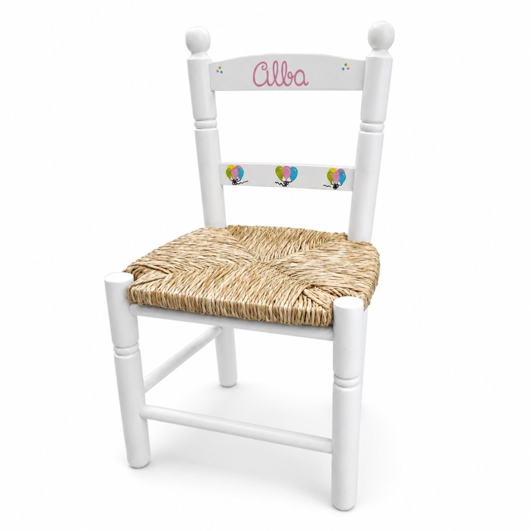 Silla de madera infantil personalizada