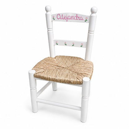 Silla de madera infantil personalizada