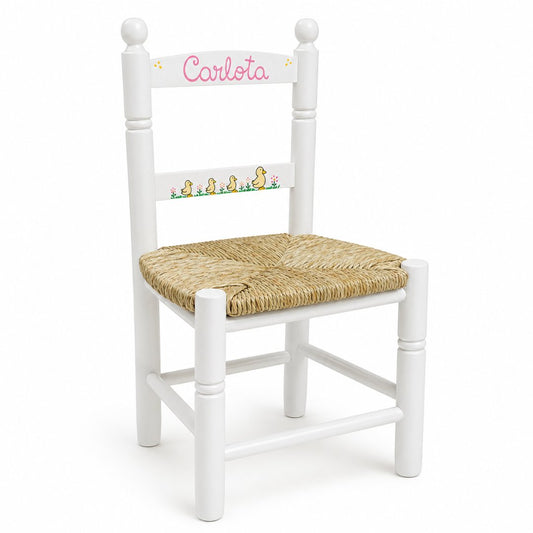 Silla de madera infantil personalizada