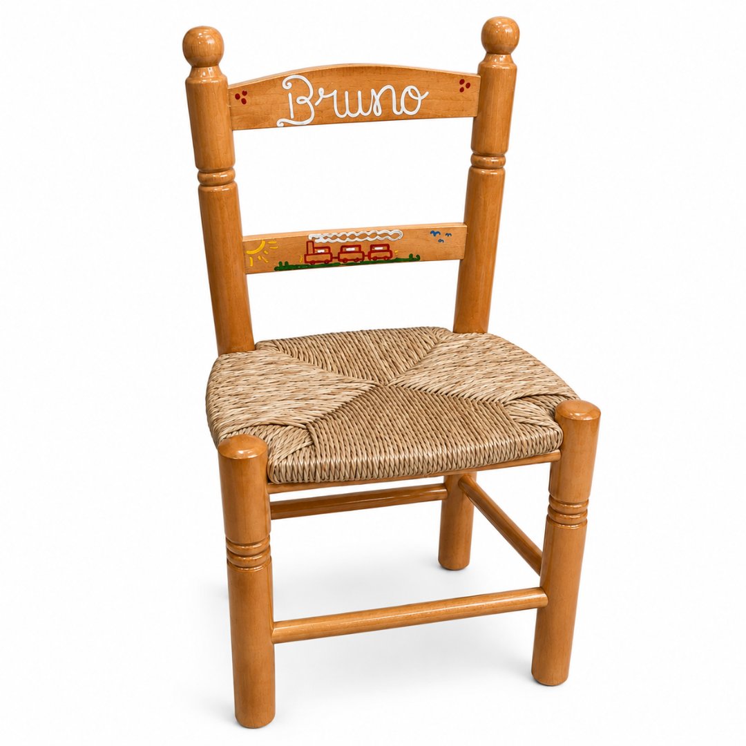 Silla de madera infantil personalizada