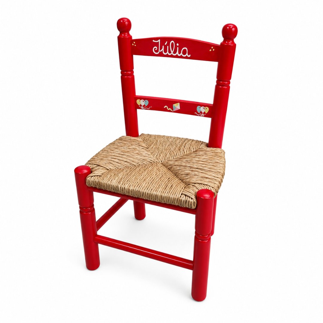 Silla de madera infantil personalizada