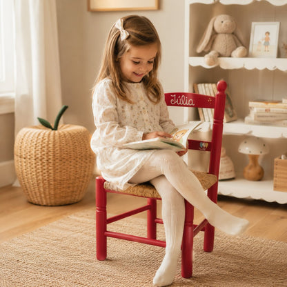 Silla de madera infantil personalizada