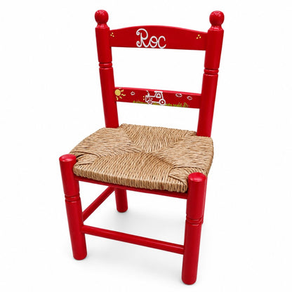 Silla de madera infantil personalizada
