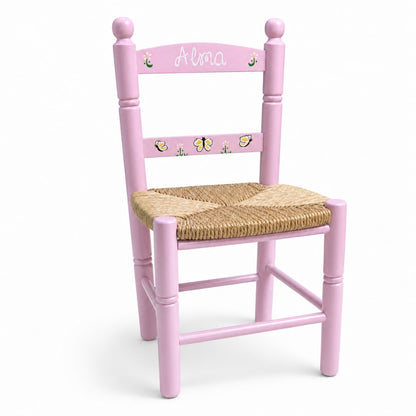 Silla de madera infantil personalizada