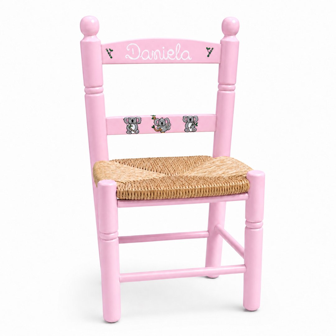 Silla de madera infantil personalizada