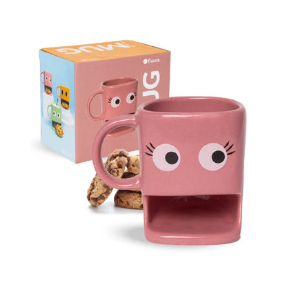 Taza para galletas rosa Fisura