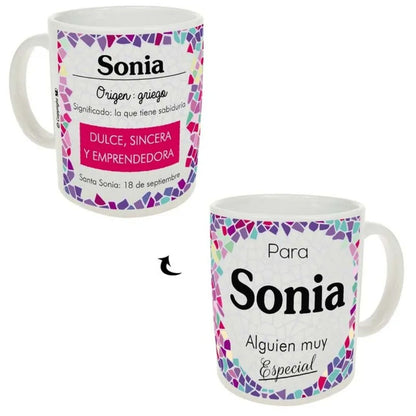 Taza trencadis personalizada