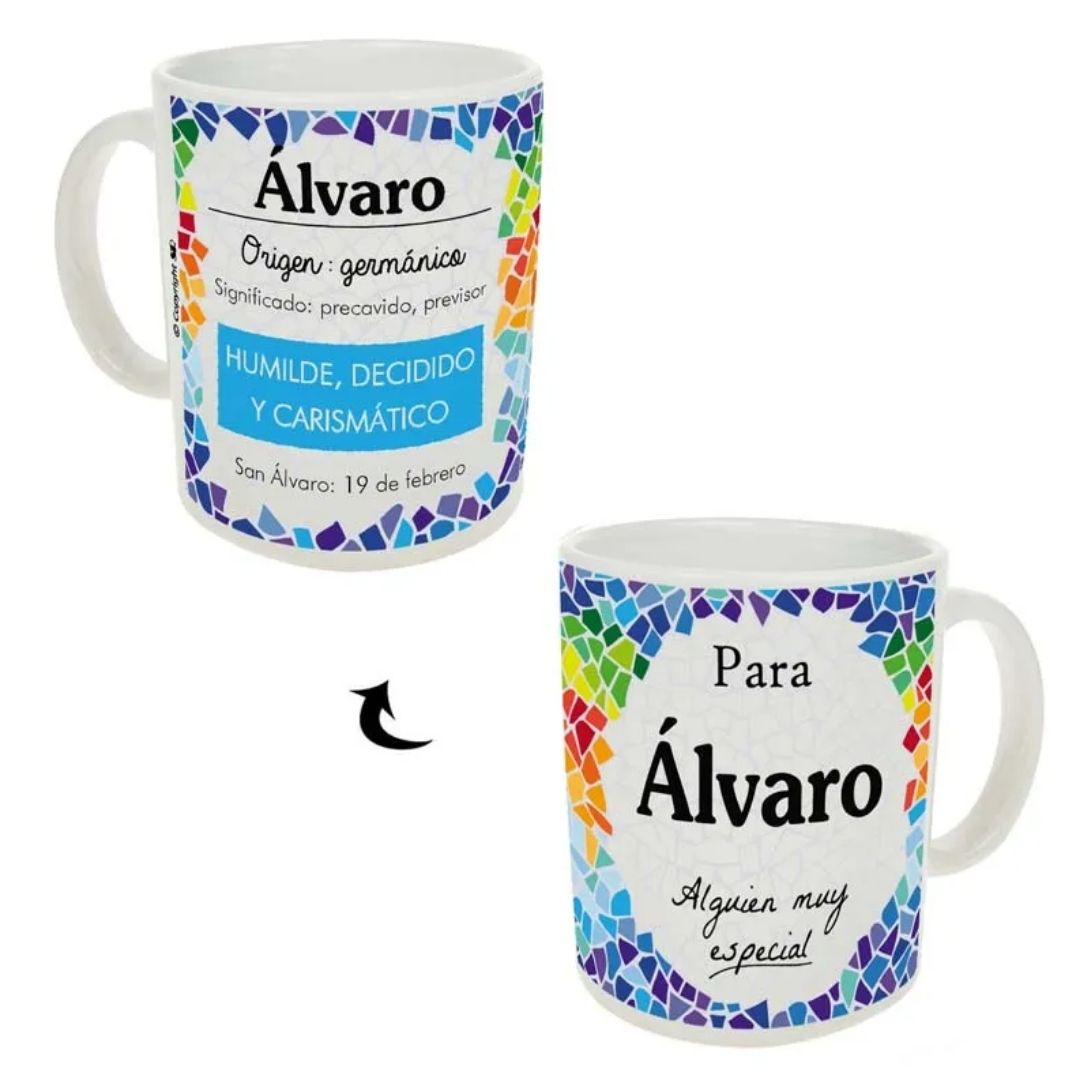 Taza trencadis personalizada