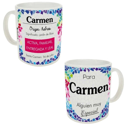 Taza trencadis personalizada