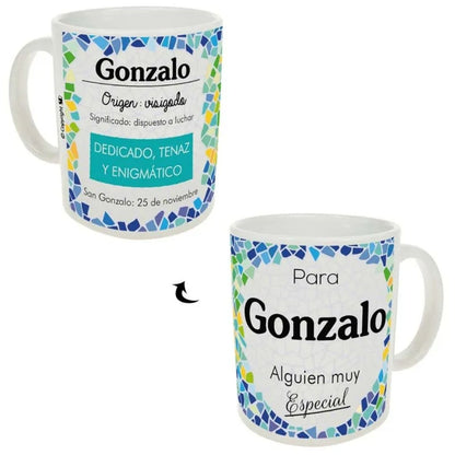 Taza trencadis personalizada