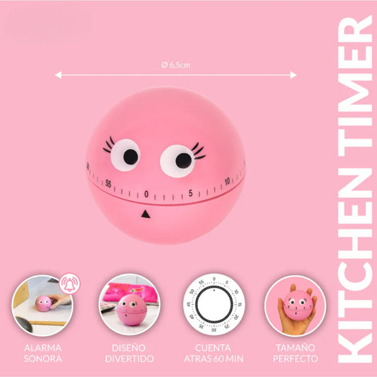 Temporizador de cocina “Ojos rosa”