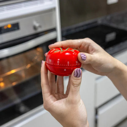 Temporizador de cocina en forma de tomate