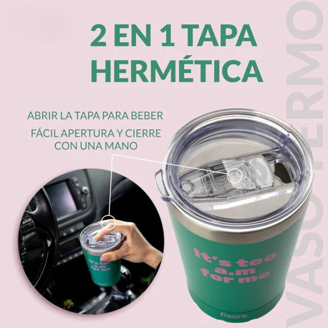 Vaso termo “It’s too A.M. for me”