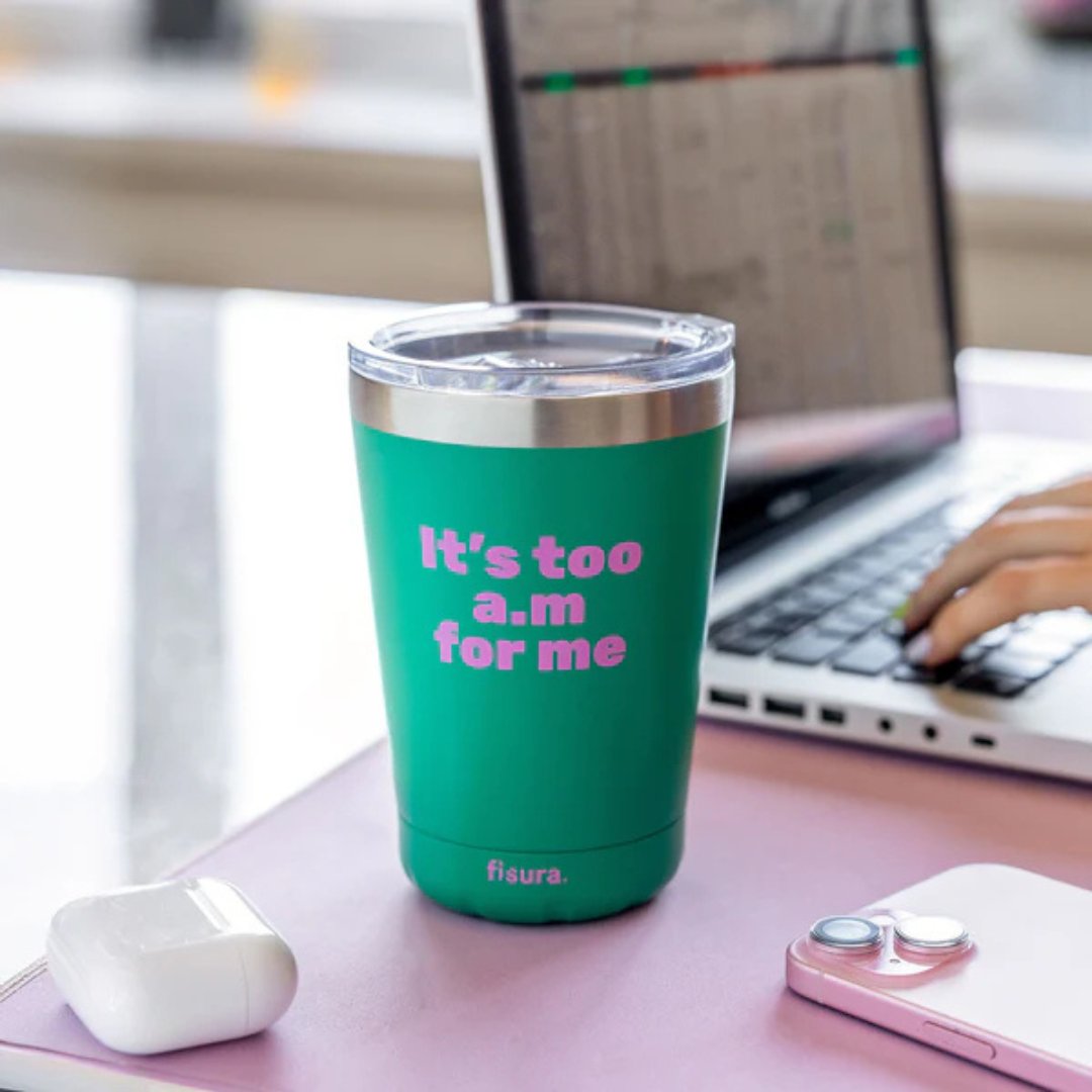 Vaso termo “It’s too A.M. for me”