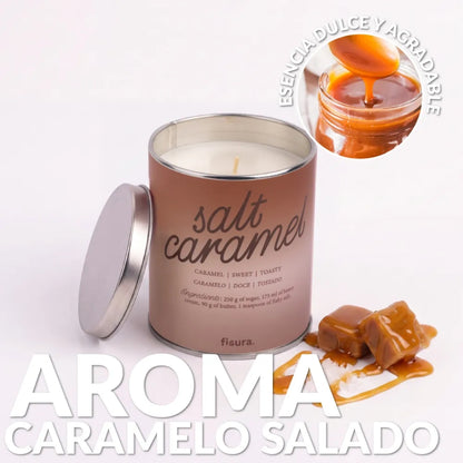 Vela Fisura con olor a caramelo salado para regalo original